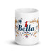 Bella Exclusive Name Art Piece Home Office Work Coffee Mug Mexican Spanish Pride Gift Cup One-Of-A-Kind Calligraphy White Glossy Mug | B14 Mexicada