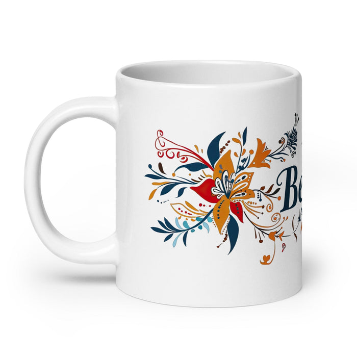 Bella Exclusive Name Art Piece Home Office Work Coffee Mug Mexican Spanish Pride Gift Cup One-Of-A-Kind Calligraphy White Glossy Mug | B14 Mexicada