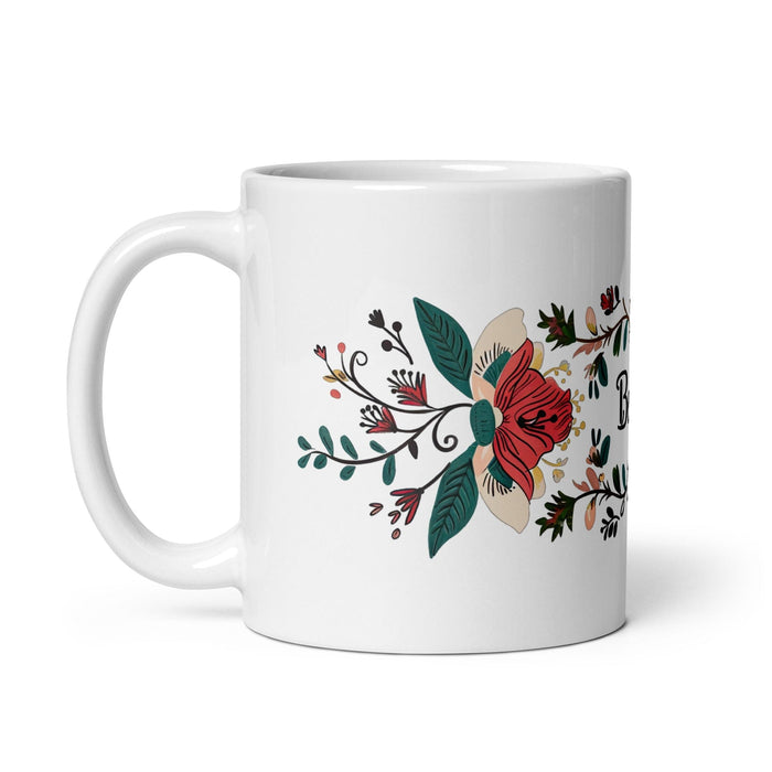 Bella Exclusive Name Art Piece Home Office Work Coffee Mug Mexican Spanish Pride Gift Cup One-Of-A-Kind Calligraphy White Glossy Mug | B15 Mexicada