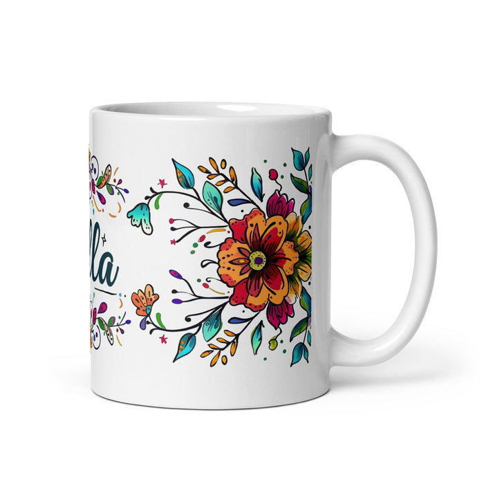 Bella Exclusive Name Art Piece Home Office Work Coffee Mug Mexican Spanish Pride Gift Cup One-Of-A-Kind Calligraphy White Glossy Mug | B17 Mexicada 11 oz