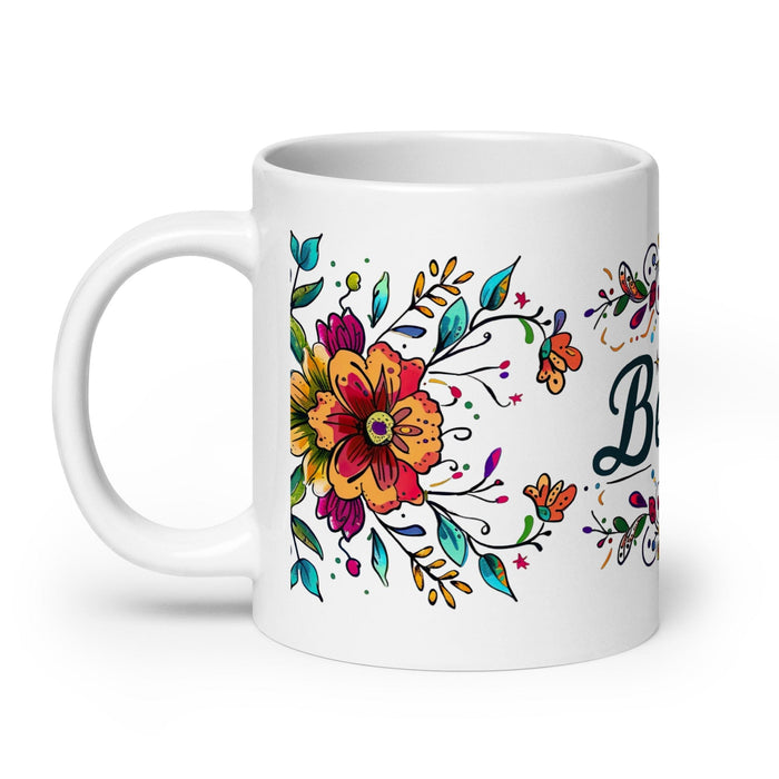 Bella Exclusive Name Art Piece Home Office Work Coffee Mug Mexican Spanish Pride Gift Cup One-Of-A-Kind Calligraphy White Glossy Mug | B17 Mexicada