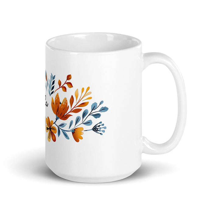 Bella Exclusive Name Art Piece Home Office Work Coffee Mug Mexican Spanish Pride Gift Cup One-Of-A-Kind Calligraphy White Glossy Mug | B18 Mexicada 15 oz