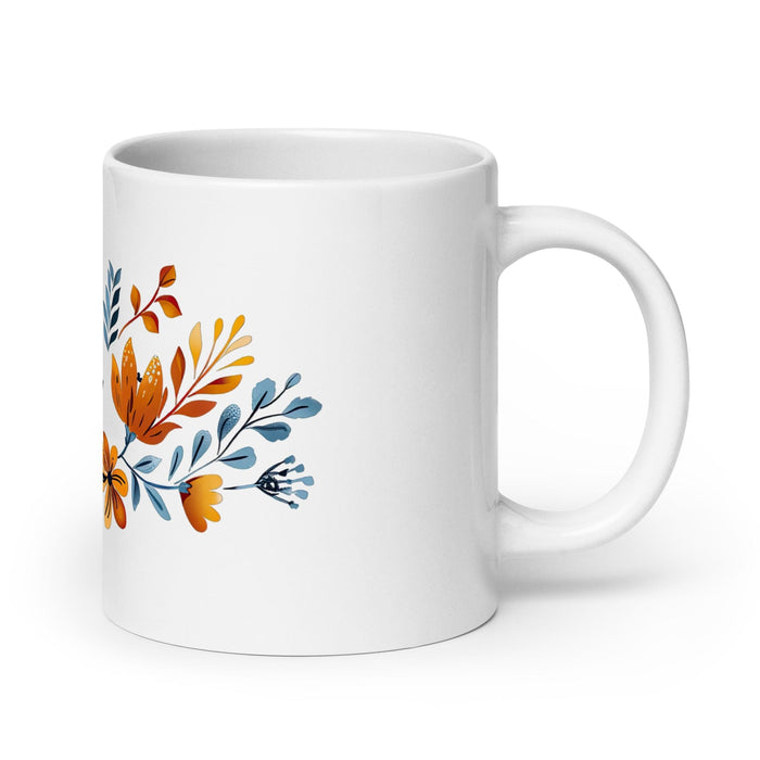 Bella Exclusive Name Art Piece Home Office Work Coffee Mug Mexican Spanish Pride Gift Cup One-Of-A-Kind Calligraphy White Glossy Mug | B18 Mexicada 20 oz