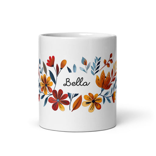 Bella Exclusive Name Art Piece Home Office Work Coffee Mug Mexican Spanish Pride Gift Cup One-Of-A-Kind Calligraphy White Glossy Mug | B18 Mexicada