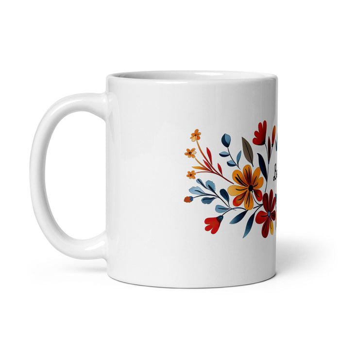 Bella Exclusive Name Art Piece Home Office Work Coffee Mug Mexican Spanish Pride Gift Cup One-Of-A-Kind Calligraphy White Glossy Mug | B18 Mexicada