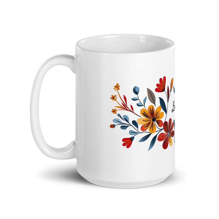 Bella Exclusive Name Art Piece Home Office Work Coffee Mug Mexican Spanish Pride Gift Cup One-Of-A-Kind Calligraphy White Glossy Mug | B18 Mexicada