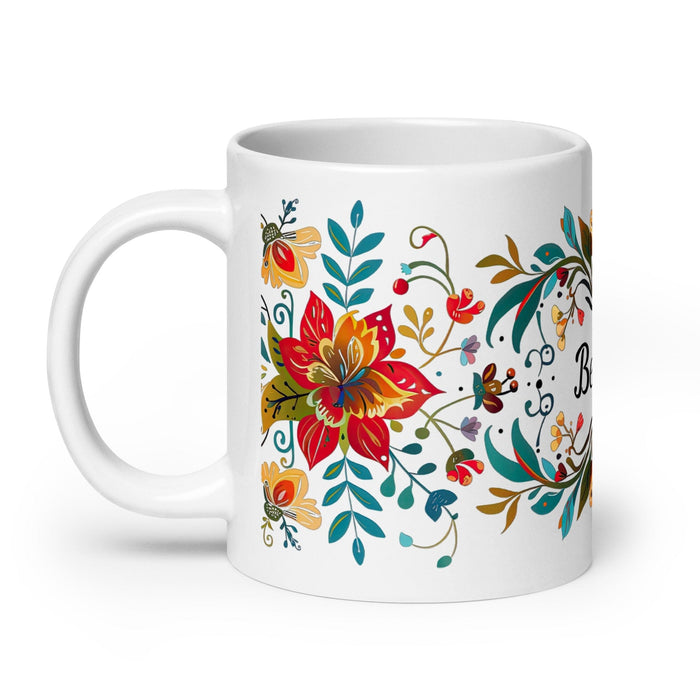 Bella Exclusive Name Art Piece Home Office Work Coffee Mug Mexican Spanish Pride Gift Cup One-Of-A-Kind Calligraphy White Glossy Mug | B24 Mexicada