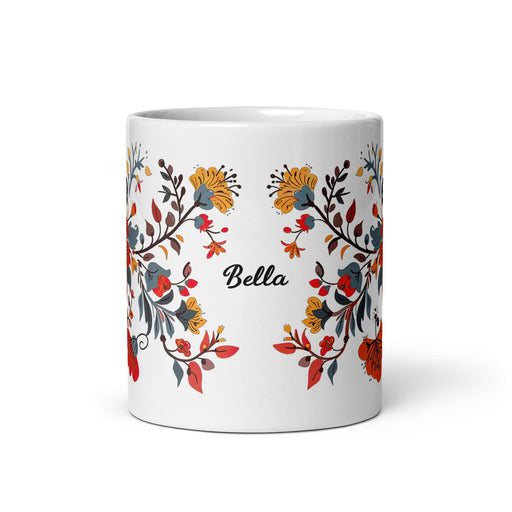 Bella Exclusive Name Art Piece Home Office Work Coffee Mug Mexican Spanish Pride Gift Cup One-Of-A-Kind Calligraphy White Glossy Mug | B26 Mexicada