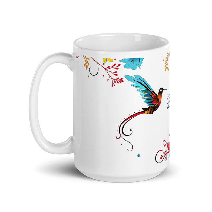 Bella Exclusive Name Art Piece Home Office Work Coffee Mug Mexican Spanish Pride Gift Cup One-Of-A-Kind Calligraphy White Glossy Mug | B27 Mexicada