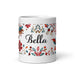 Bella Exclusive Name Art Piece Home Office Work Coffee Mug Mexican Spanish Pride Gift Cup One-Of-A-Kind Calligraphy White Glossy Mug | B4 Mexicada