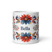 Bella Exclusive Name Art Piece Home Office Work Coffee Mug Mexican Spanish Pride Gift Cup One-Of-A-Kind Calligraphy White Glossy Mug | B5 Mexicada