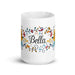 Bella Exclusive Name Art Piece Home Office Work Coffee Mug Mexican Spanish Pride Gift Cup One-Of-A-Kind Calligraphy White Glossy Mug | B7 Mexicada