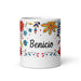 Benicio Exclusive Name Art Piece Home Office Work Coffee Mug Mexican Spanish Pride Gift Cup One-Of-A-Kind Calligraphy White Glossy Mug | B18 Mexicada