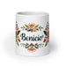 Benicio Exclusive Name Art Piece Home Office Work Coffee Mug Mexican Spanish Pride Gift Cup One-Of-A-Kind Calligraphy White Glossy Mug | B2 Mexicada