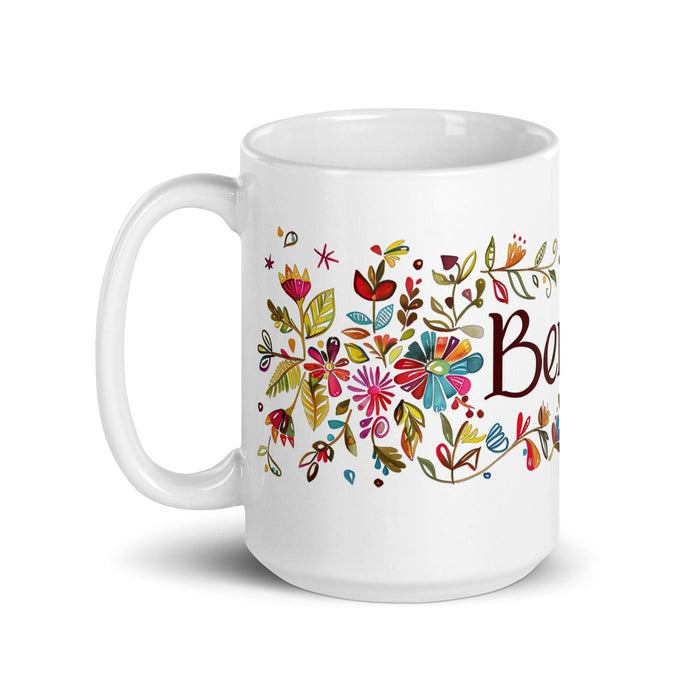 Benicio Exclusive Name Art Piece Home Office Work Coffee Mug Mexican Spanish Pride Gift Cup One-Of-A-Kind Calligraphy White Glossy Mug | B6 Mexicada