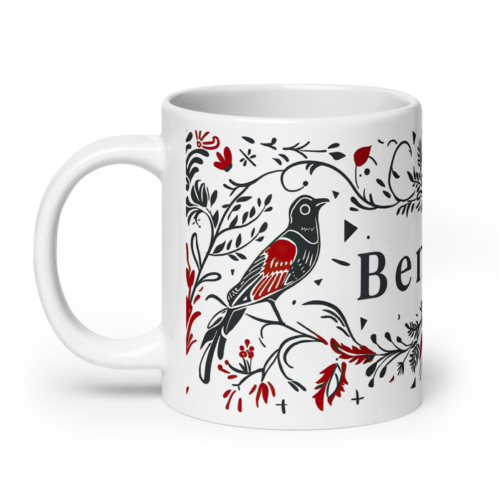 Benicio Exclusive Name Art Piece Home Office Work Coffee Mug Mexican Spanish Pride Gift Cup One-Of-A-Kind Calligraphy White Glossy Mug | B9 Mexicada