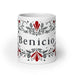 Benicio Exclusive Name Art Piece Home Office Work Coffee Mug Mexican Spanish Pride Gift Cup One-Of-A-Kind Calligraphy White Glossy Mug | B9 Mexicada