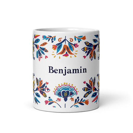 Benjamín Exclusive Name Art Piece Home Office Benjamín Exclusive Name Art Piece Home Office Work Coffee Mug Mexican Spanish Pride Gift Cup One-Of-A-Kind Calligraphy White Glossy Mug | B55 Mexicada