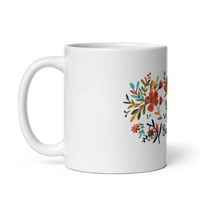 Benjamín Exclusive Name Art Piece Home Office Work Coffee Mug Mexican Spanish Pride Gift Cup One-Of-A-Kind Calligraphy White Glossy Mug | B10 Mexicada