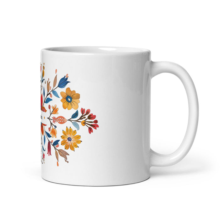 Benjamín Exclusive Name Art Piece Home Office Work Coffee Mug Mexican Spanish Pride Gift Cup One-Of-A-Kind Calligraphy White Glossy Mug | B13 Mexicada 11 oz