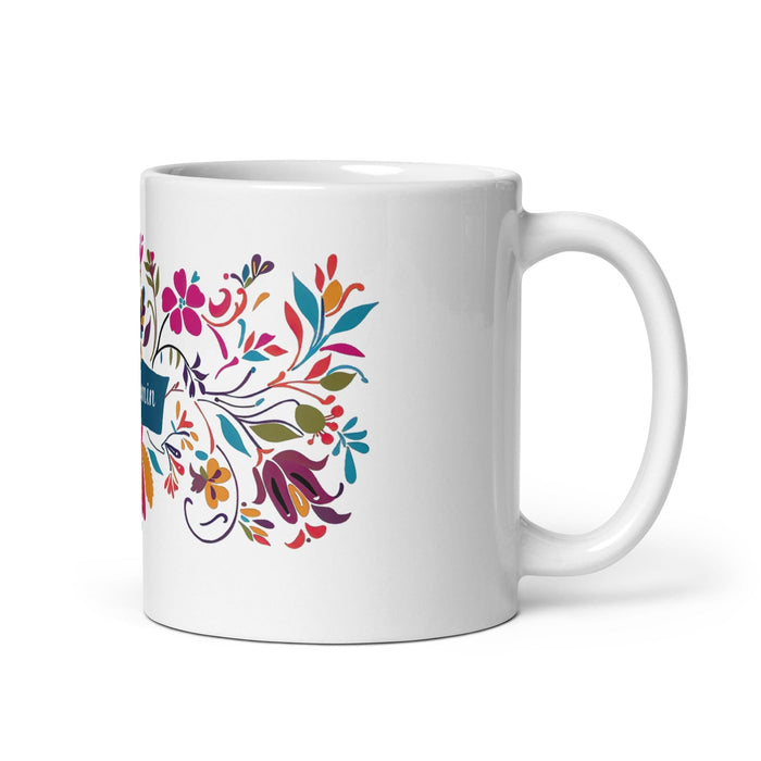 Benjamín Exclusive Name Art Piece Home Office Work Coffee Mug Mexican Spanish Pride Gift Cup One-Of-A-Kind Calligraphy White Glossy Mug | B15 Mexicada 11 oz