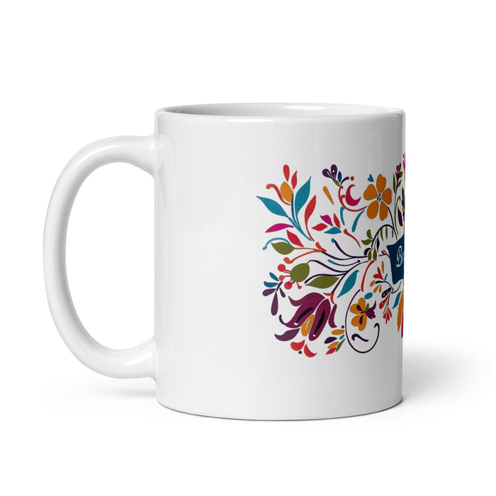 Benjamín Exclusive Name Art Piece Home Office Work Coffee Mug Mexican Spanish Pride Gift Cup One-Of-A-Kind Calligraphy White Glossy Mug | B15 Mexicada