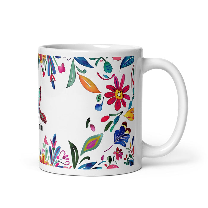 Benjamín Exclusive Name Art Piece Home Office Work Coffee Mug Mexican Spanish Pride Gift Cup One-Of-A-Kind Calligraphy White Glossy Mug | B16 Mexicada 11 oz