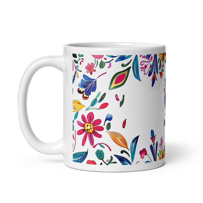 Benjamín Exclusive Name Art Piece Home Office Work Coffee Mug Mexican Spanish Pride Gift Cup One-Of-A-Kind Calligraphy White Glossy Mug | B16 Mexicada