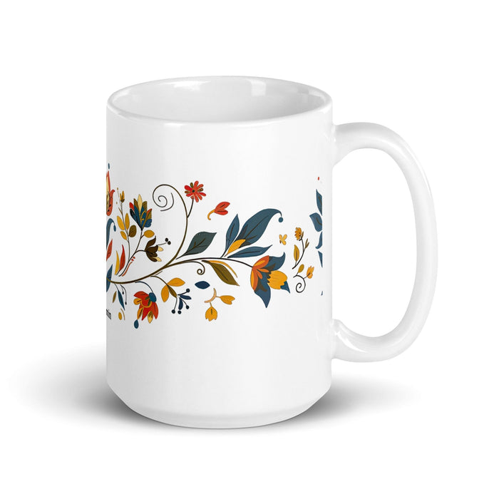 Benjamín Exclusive Name Art Piece Home Office Work Coffee Mug Mexican Spanish Pride Gift Cup One-Of-A-Kind Calligraphy White Glossy Mug | B17 Mexicada 15 oz