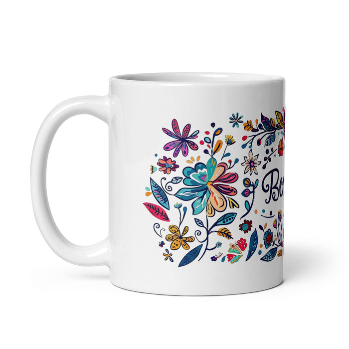 Benjamín Exclusive Name Art Piece Home Office Work Coffee Mug Mexican Spanish Pride Gift Cup One-Of-A-Kind Calligraphy White Glossy Mug | B19 Mexicada