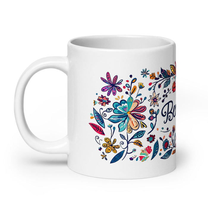 Benjamín Exclusive Name Art Piece Home Office Work Coffee Mug Mexican Spanish Pride Gift Cup One-Of-A-Kind Calligraphy White Glossy Mug | B19 Mexicada