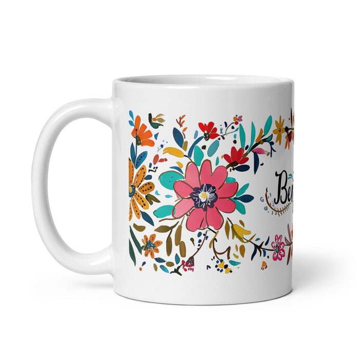 Benjamín Exclusive Name Art Piece Home Office Work Coffee Mug Mexican Spanish Pride Gift Cup One-Of-A-Kind Calligraphy White Glossy Mug | B20 Mexicada