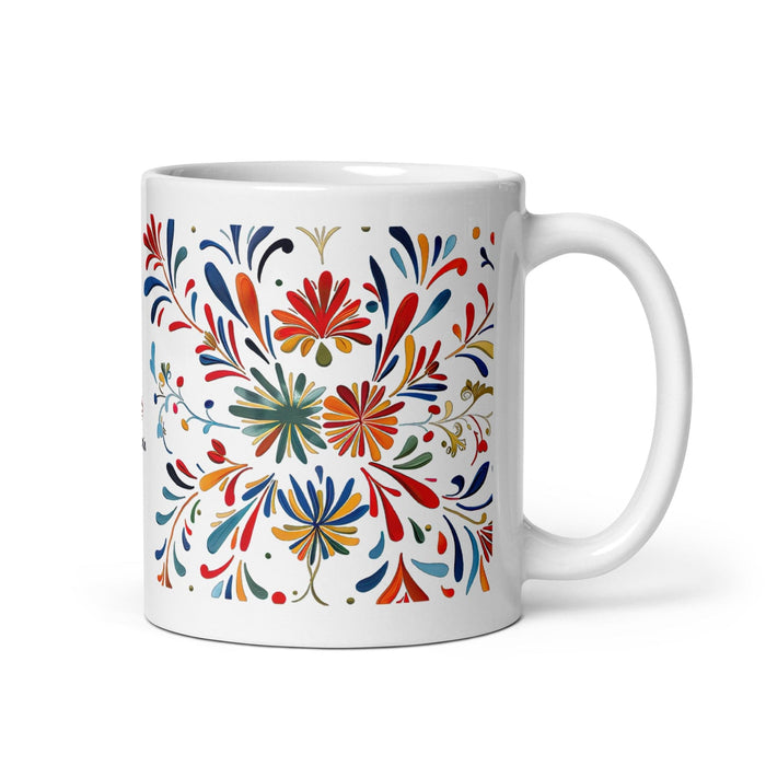 Benjamín Exclusive Name Art Piece Home Office Work Coffee Mug Mexican Spanish Pride Gift Cup One-Of-A-Kind Calligraphy White Glossy Mug | B21 Mexicada 11 oz