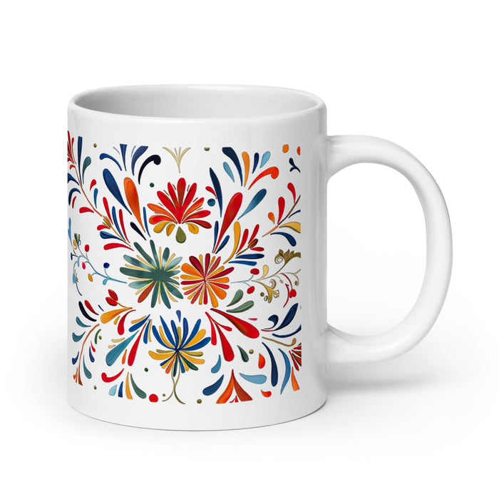 Benjamín Exclusive Name Art Piece Home Office Work Coffee Mug Mexican Spanish Pride Gift Cup One-Of-A-Kind Calligraphy White Glossy Mug | B21 Mexicada 20 oz