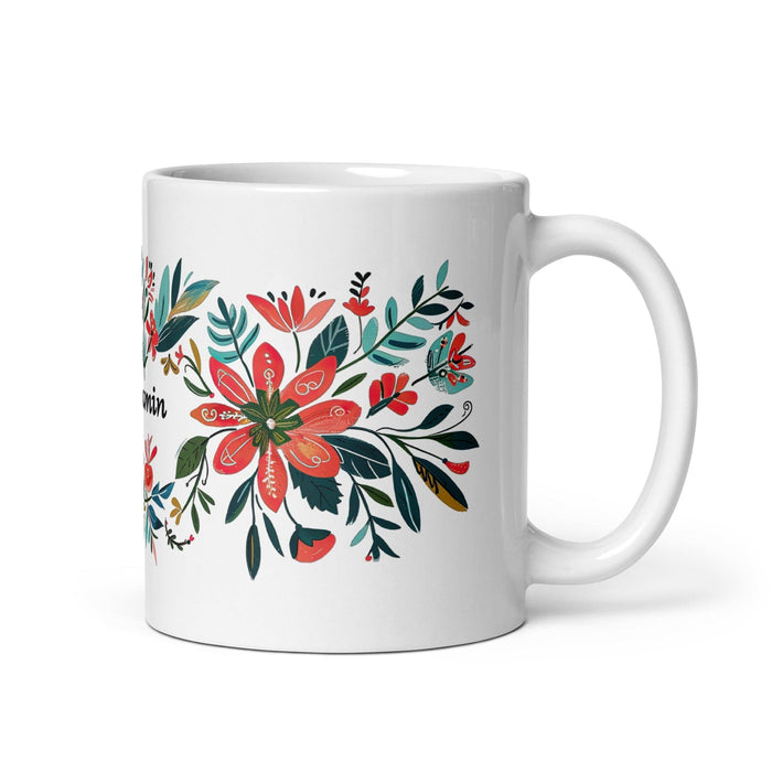 Benjamín Exclusive Name Art Piece Home Office Work Coffee Mug Mexican Spanish Pride Gift Cup One-Of-A-Kind Calligraphy White Glossy Mug | B23 Mexicada 11 oz