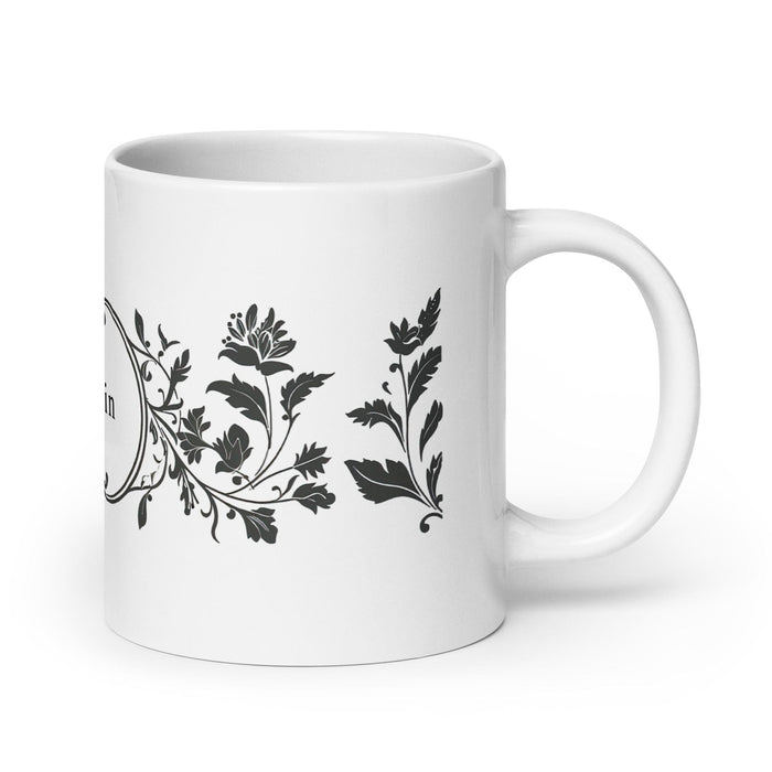 Benjamín Exclusive Name Art Piece Home Office Work Coffee Mug Mexican Spanish Pride Gift Cup One-Of-A-Kind Calligraphy White Glossy Mug | B42 Mexicada 20 oz