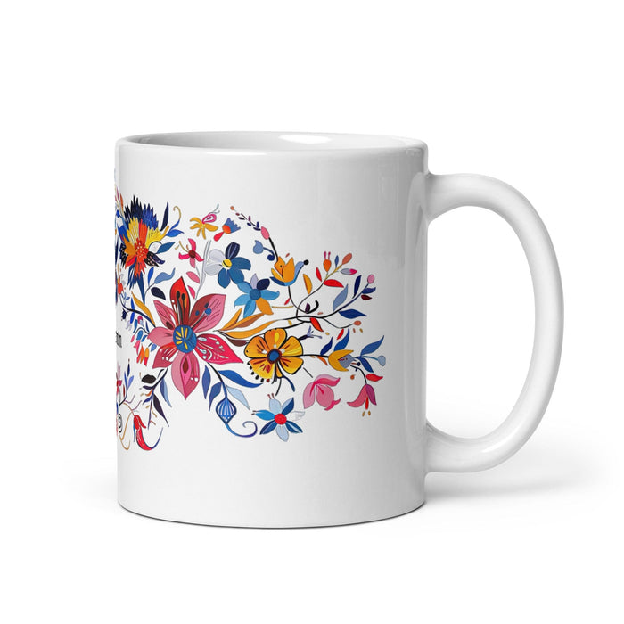 Benjamín Exclusive Name Art Piece Home Office Work Coffee Mug Mexican Spanish Pride Gift Cup One-Of-A-Kind Calligraphy White Glossy Mug | B44 Mexicada 11 oz