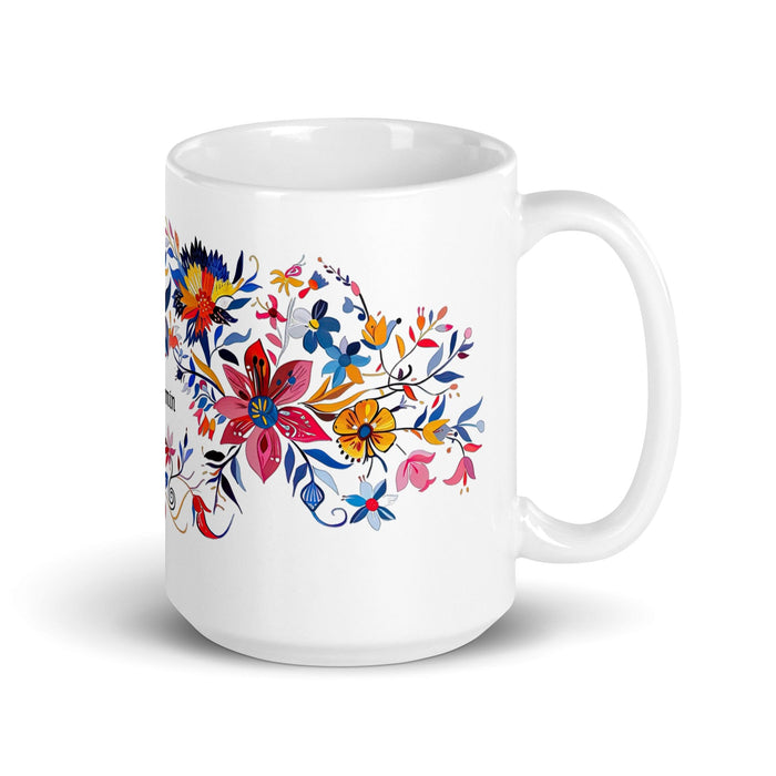 Benjamín Exclusive Name Art Piece Home Office Work Coffee Mug Mexican Spanish Pride Gift Cup One-Of-A-Kind Calligraphy White Glossy Mug | B44 Mexicada 15 oz