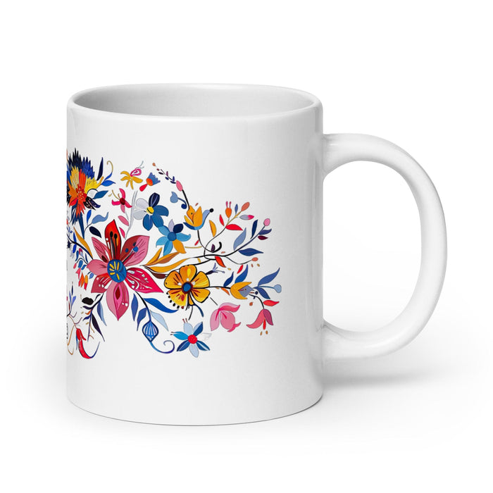 Benjamín Exclusive Name Art Piece Home Office Work Coffee Mug Mexican Spanish Pride Gift Cup One-Of-A-Kind Calligraphy White Glossy Mug | B44 Mexicada 20 oz