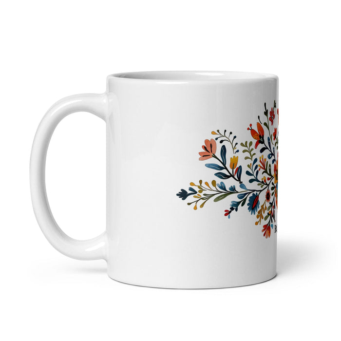 Benjamín Exclusive Name Art Piece Home Office Work Coffee Mug Mexican Spanish Pride Gift Cup One-Of-A-Kind Calligraphy White Glossy Mug | B46 Mexicada