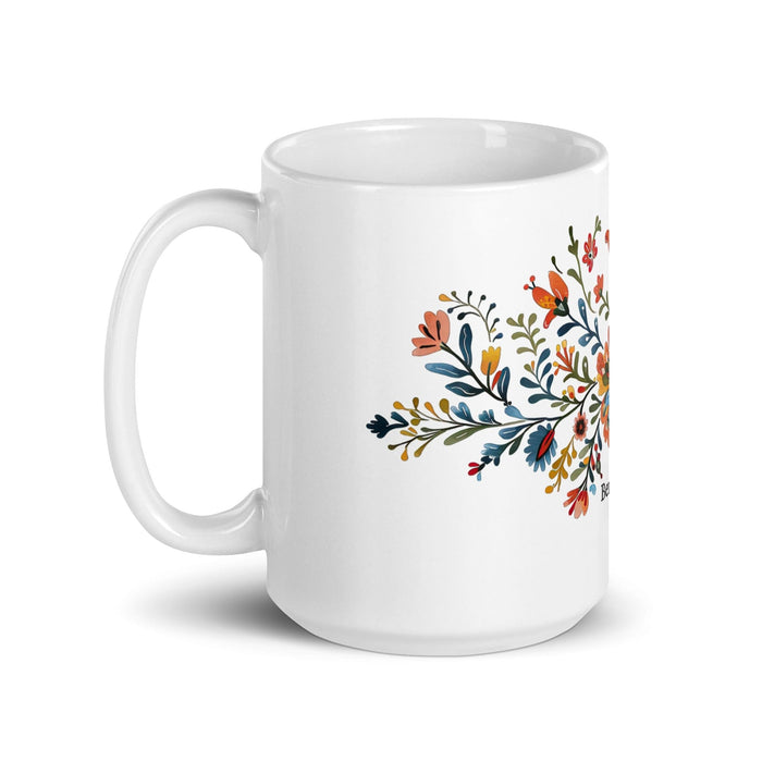 Benjamín Exclusive Name Art Piece Home Office Work Coffee Mug Mexican Spanish Pride Gift Cup One-Of-A-Kind Calligraphy White Glossy Mug | B46 Mexicada