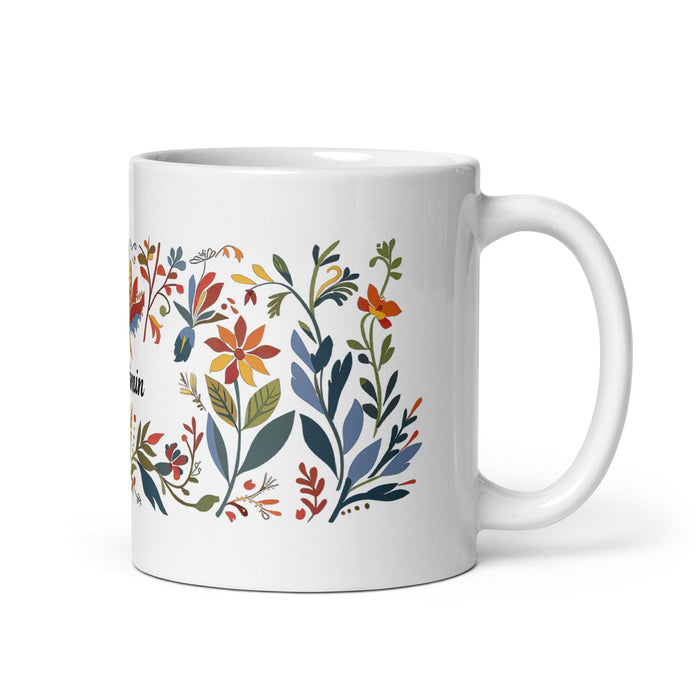 Benjamín Exclusive Name Art Piece Home Office Work Coffee Mug Mexican Spanish Pride Gift Cup One-Of-A-Kind Calligraphy White Glossy Mug | B49 Mexicada 11 oz