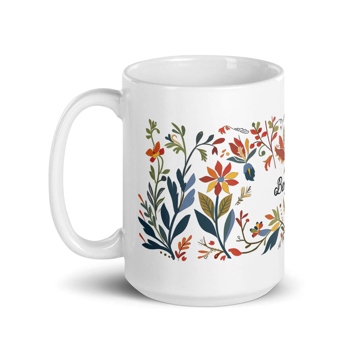 Benjamín Exclusive Name Art Piece Home Office Work Coffee Mug Mexican Spanish Pride Gift Cup One-Of-A-Kind Calligraphy White Glossy Mug | B49 Mexicada