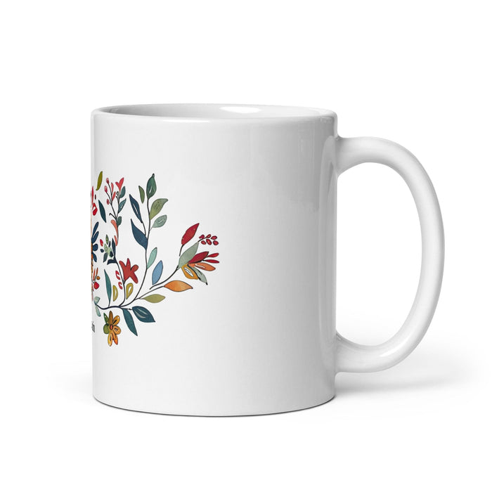 Benjamín Exclusive Name Art Piece Home Office Work Coffee Mug Mexican Spanish Pride Gift Cup One-Of-A-Kind Calligraphy White Glossy Mug | B6 Mexicada 11 oz