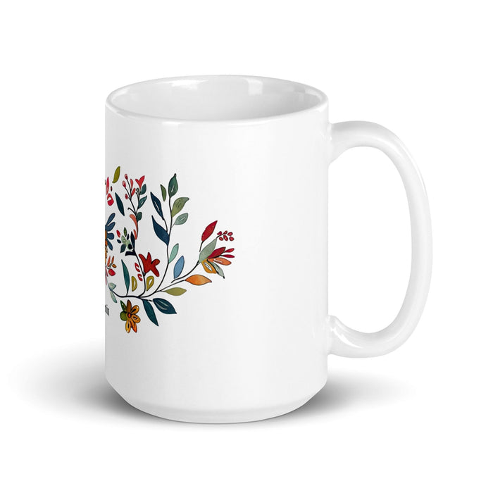 Benjamín Exclusive Name Art Piece Home Office Work Coffee Mug Mexican Spanish Pride Gift Cup One-Of-A-Kind Calligraphy White Glossy Mug | B6 Mexicada 15 oz