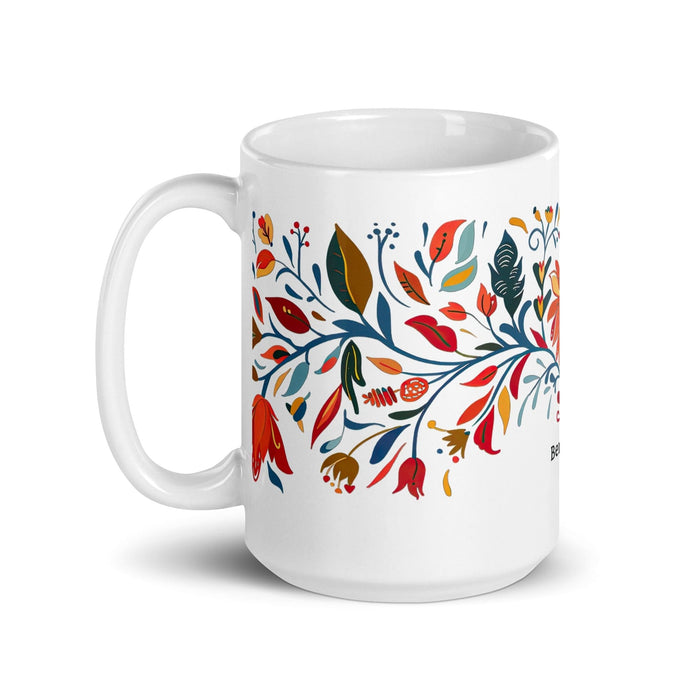 Benjamín Exclusive Name Art Piece Home Office Work Coffee Mug Mexican Spanish Pride Gift Cup One-Of-A-Kind Calligraphy White Glossy Mug | B8 Mexicada