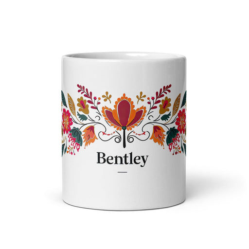 Bentley Exclusive Name Art Piece Home Office Work Coffee Mug Mexican Spanish Pride Gift Cup One-Of-A-Kind Calligraphy White Glossy Mug | B1 Mexicada