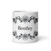 Bentley Exclusive Name Art Piece Home Office Work Coffee Mug Mexican Spanish Pride Gift Cup One-Of-A-Kind Calligraphy White Glossy Mug | B6 Mexicada