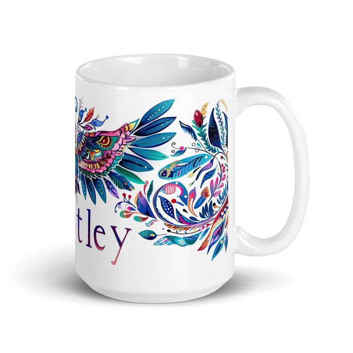 Bentley Exclusive Name Art Piece Home Office Work Coffee Mug Mexican Spanish Pride Gift Cup One-Of-A-Kind Calligraphy White Glossy Mug | B7 Mexicada 15 oz