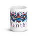 Bentley Exclusive Name Art Piece Home Office Work Coffee Mug Mexican Spanish Pride Gift Cup One-Of-A-Kind Calligraphy White Glossy Mug | B7 Mexicada